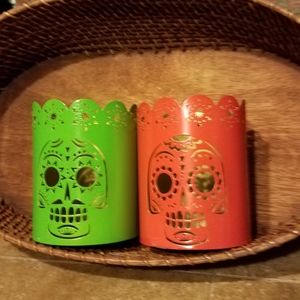 Hyde & Seek pair of Halloween votive Holders